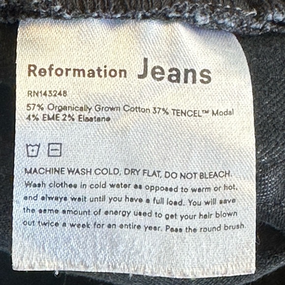 Reformation | High-rise Skinny Straight Ankle Length Jeans in Avalon (Gray) - Picture 5 of 9